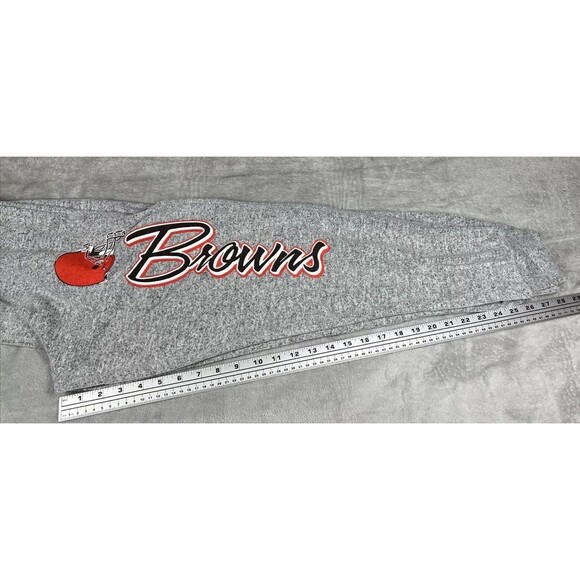 Cleveland Browns Womens Large Joggers Sweatpants SUPER SOFT 2" Ankle Cuffs - Picture 9 of 13